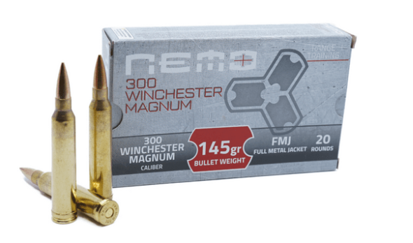 o Arms By PPU 300 Win Mag 145 Grain Full Metal Jacket(FMJ) Ammo