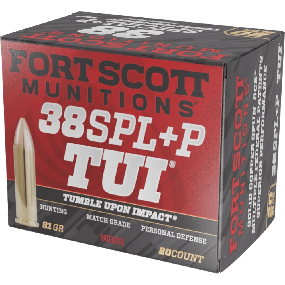 t Scott Munitions Pistol 38 Spl P 81 Gr. TUI 20 Rd. Ammo