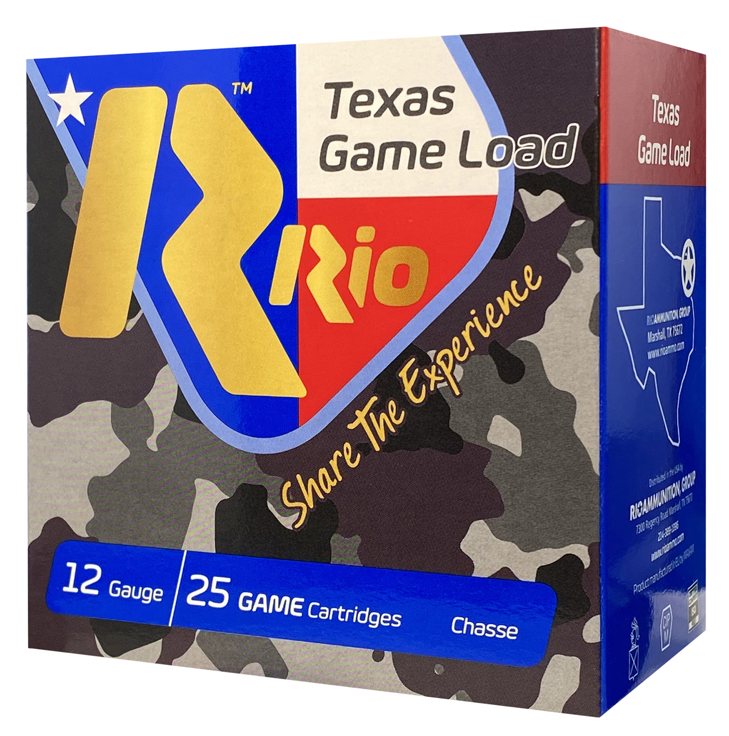  Ammunition TGHV368 Texas Game Load High Velocity 12Gauge 2.75 1 1/4oz 8Shot 25 Per Box/10 Case Ammo