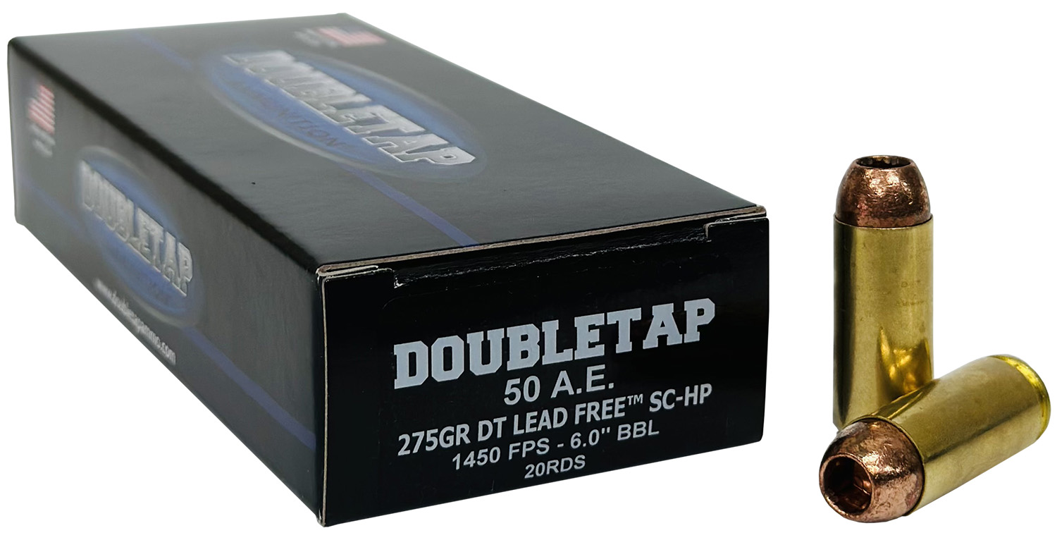 bleTap Ammunition Lead Free 50 Action Express 275 Grain Solid Copper Hollow Point 20 Round Box 50AE275X Ammo