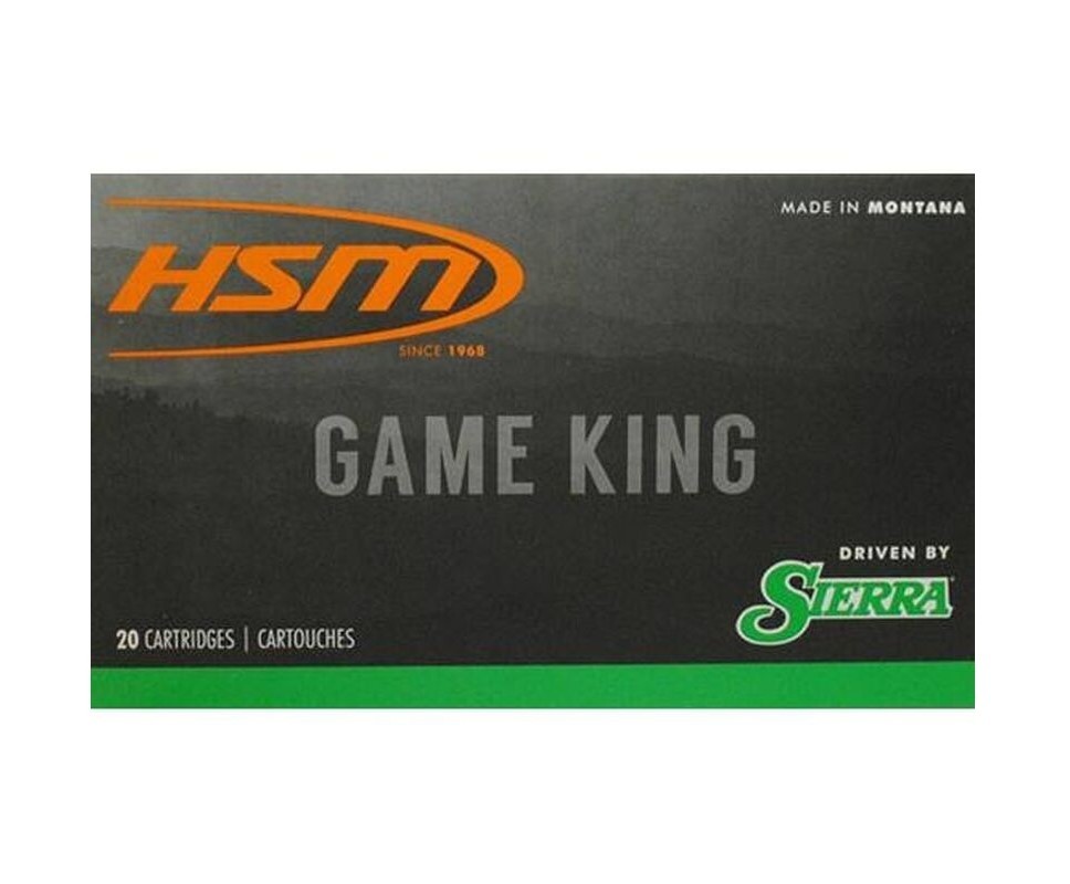  Game King Rifle Ammunition 25-06 Rem. Sierra Spitzer BT 100 Gr. 20 Rd. Ammo