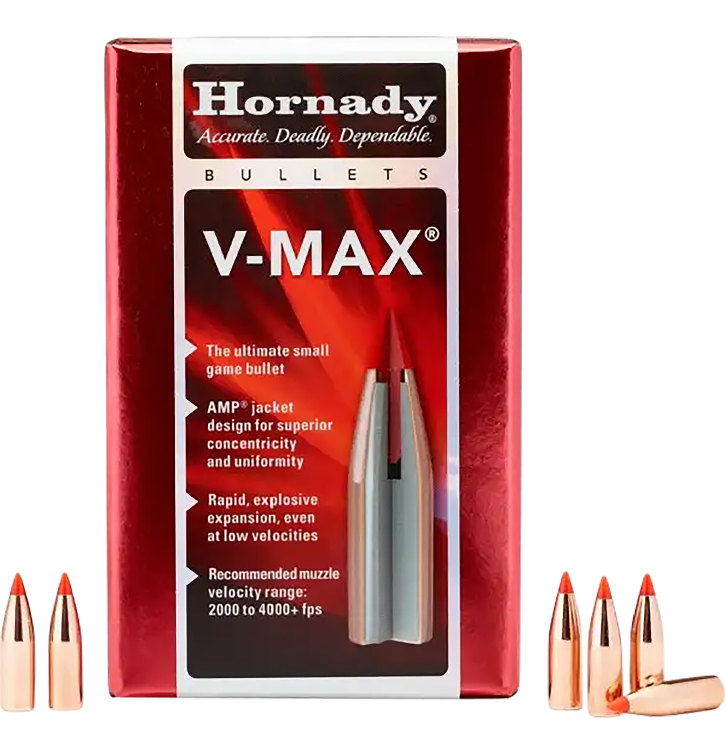 nady V-Max .243 Diameter 6MM/243 Winchester 87 Grain Ballistic Tip 100 Count 22440 Ammo